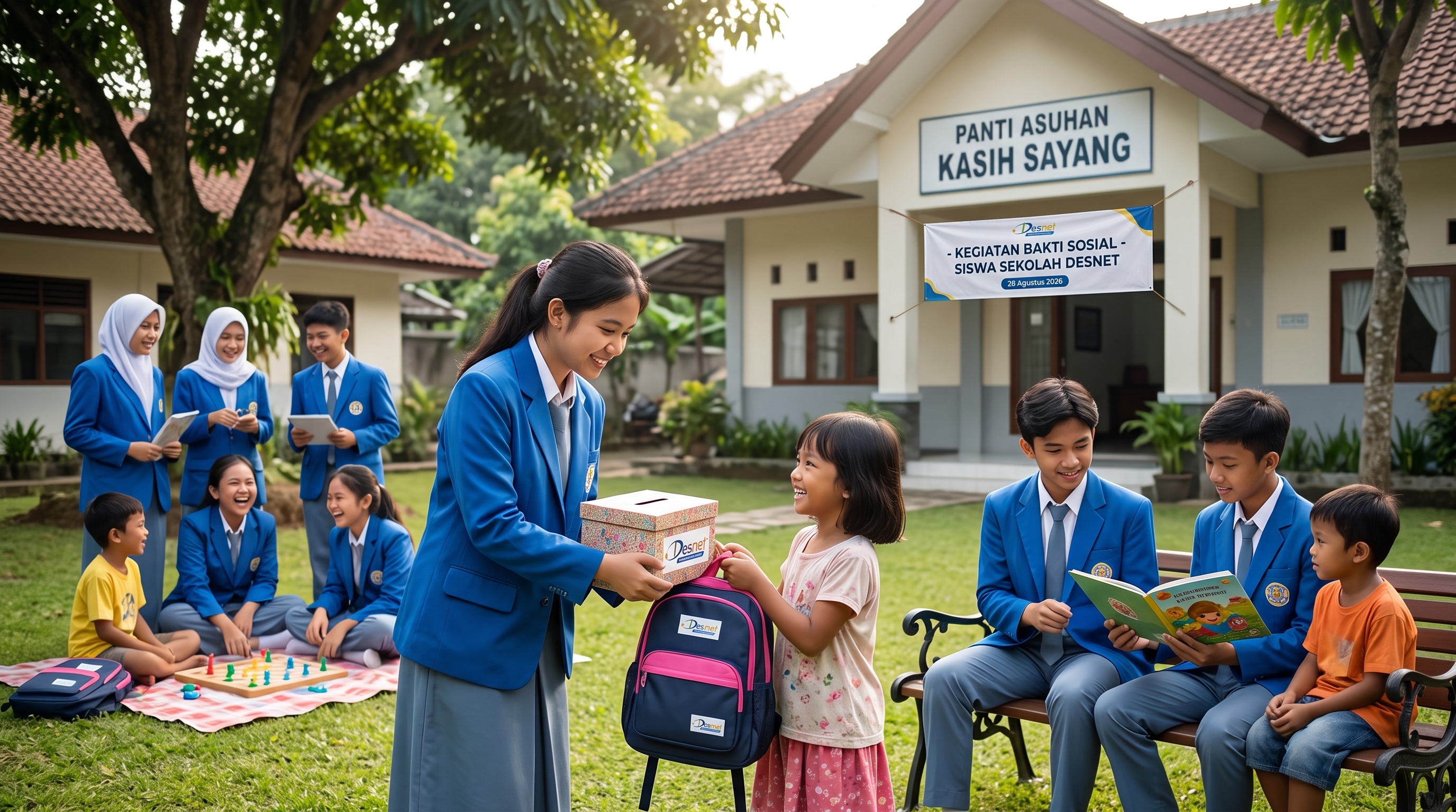 Kegiatan Bakti Sosial Siswa Sekolah Aruna